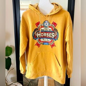 TOBY KEITH Beer For My Horses Yellow Oversized Hoodie